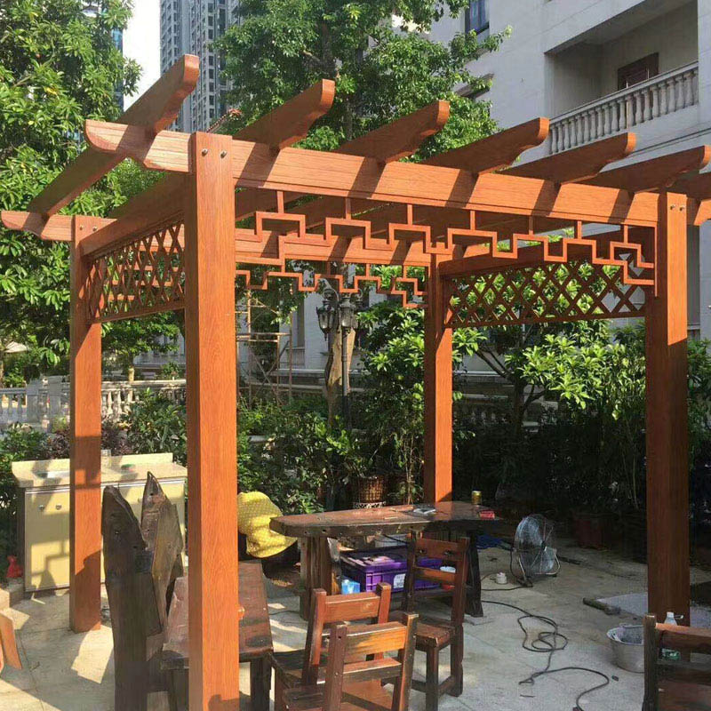 Gazebos exteriores modernos da treliça da uva do metal do jardim